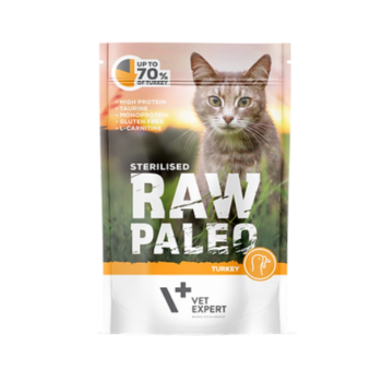 Raw Paleo steril cat 100g pulyka turkey