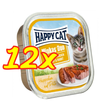 Happy Cat Minkas 100g marha nyul duo 12x